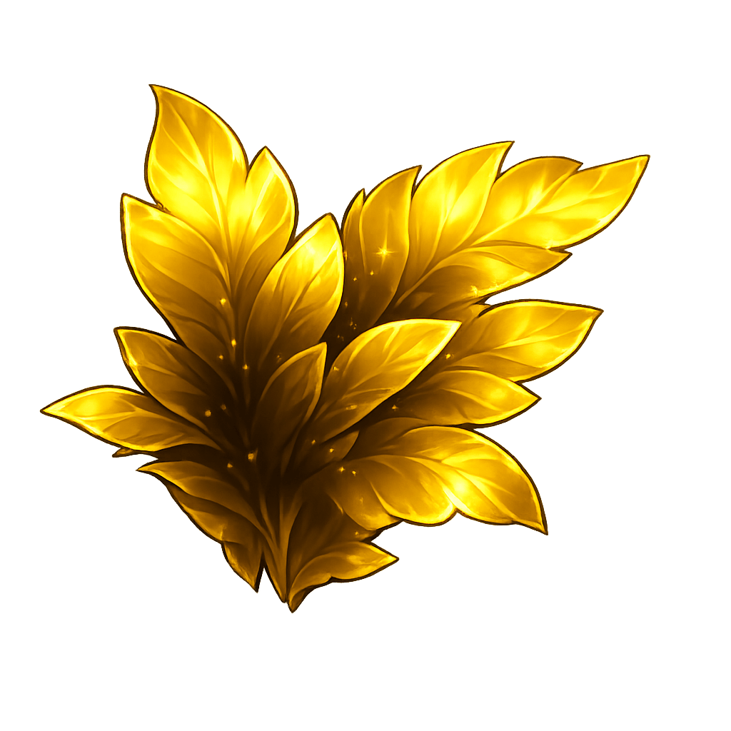 Folha dourada host Hytale