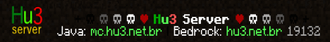 Servidor de Minecraft hu3server - Versão 1.21 - hu3.net.br