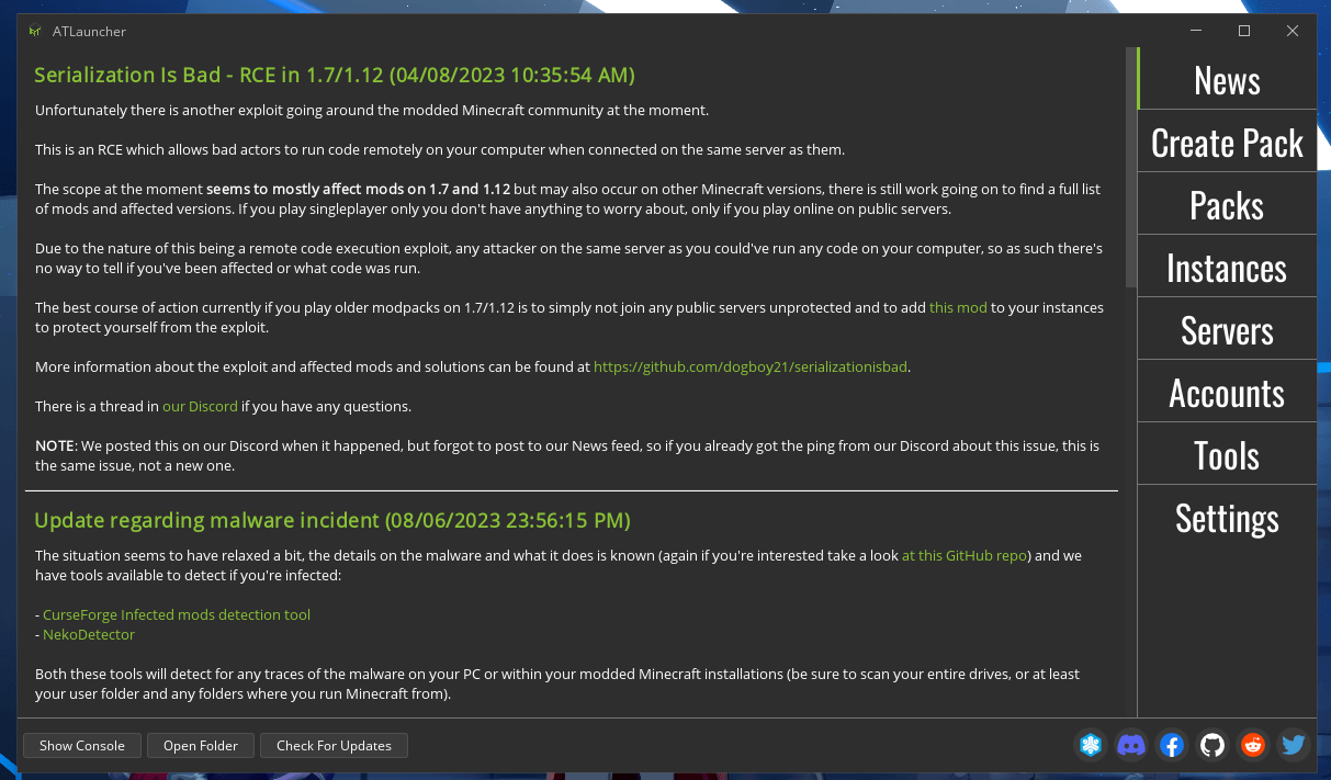 ATLauncher - Minecraft Launcher