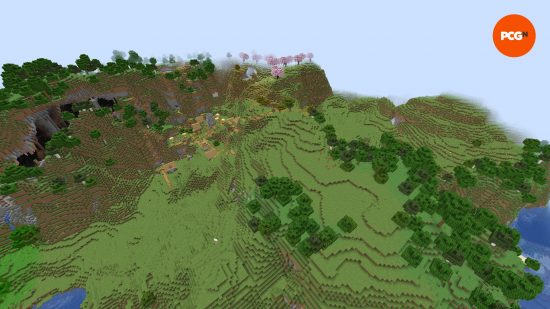 Uma grande seed de Minecraft plana com muitos biomas, perfeita para construção.